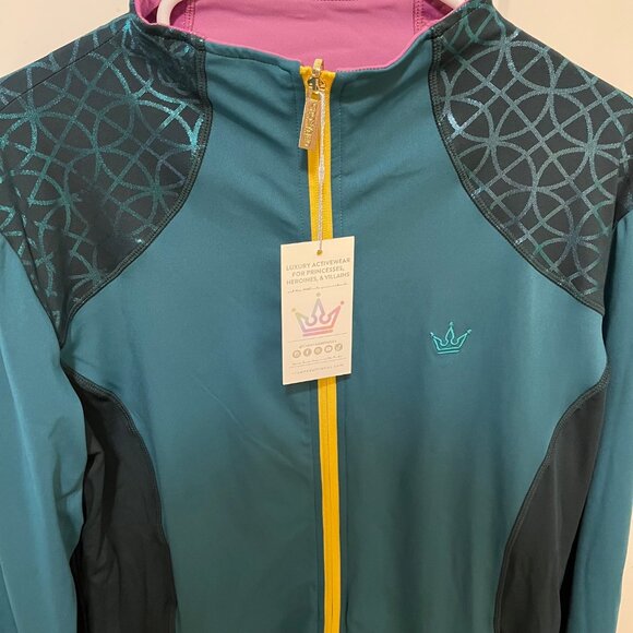 Crowned Athletics - Golden Fate - Reversible Jacket - NWT - XXL - Disney Tangled - Picture 6 of 15